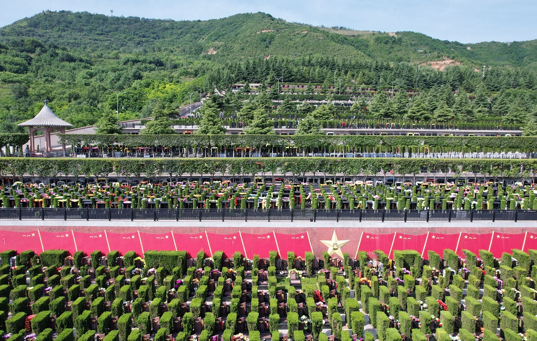 西安霸陵墓園新區軍魂園鳥瞰圖